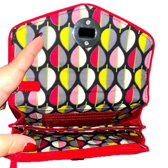 Vera Bradley Your Turn Smartphone Wallet, Tango Red - Picture 6 of 6